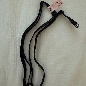 Victoria's Secret Black Bra Straps